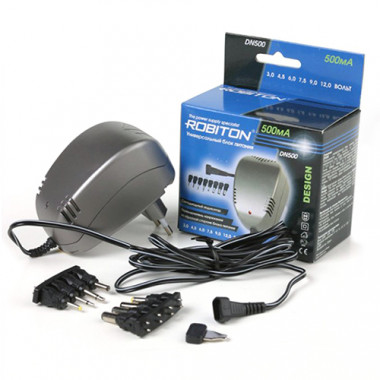 Адаптер сет. Robiton DN500 Design  3-12V 500mA