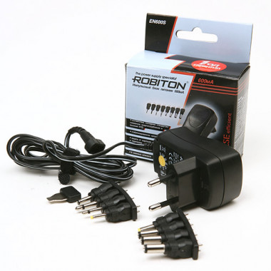Адаптер сет. Robiton EN600S  3-12V 600mA импульсный распродажа