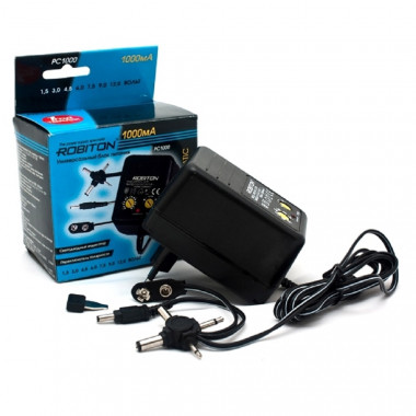 Адаптер сет. Robiton PC1000 Pragmatic  (1.5-12V 1A)