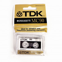 Аудиокассета microcassette MC90 TDK для диктофона 