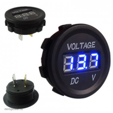 BMG Разъем Usb в авто (врезные) 12V-24V SKU-003 Вольтметр (Круглый)  A2457