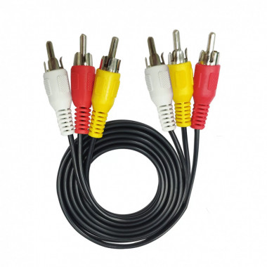 шнур Rexant 3RCA-3RCA  1.5м 17-0202