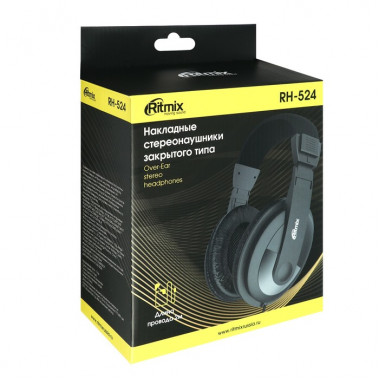 Наушники Ritmix RH-524 полноразмерные  кабель 2м