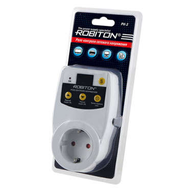 Реле напряжения Robiton PH-3  16А 3600Вт, 140-220В, 230-280В   17982