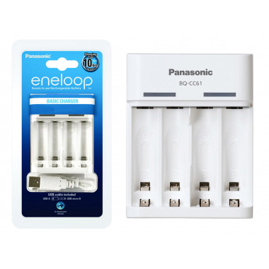 З/У Panasonic eneloop BQ-CC61USB Basic Charger AA/AAA 4 слота
