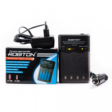 З/У Robiton Smart S100 (до 2700mAh) таймер откл  разряд  +Авто  04409