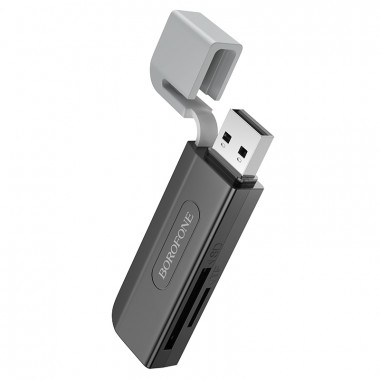 Card reader Borofone DH9 Wisdom  USB 3.0, пластик, TF/ SD карта 