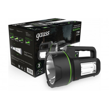 Фонарь акк Gauss GF602 прожекторный 11W 400lm акк. Li-ion 4800mAh GF602