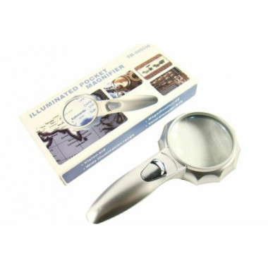 Лупа c подсветкой TH-600556  4х  75мм