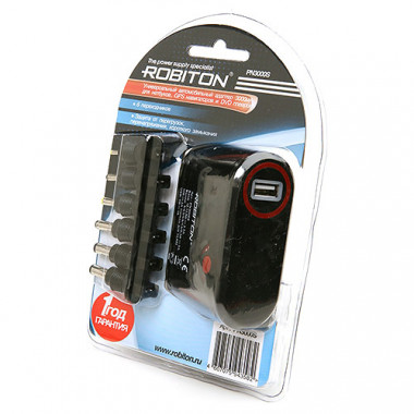 АЗУ Robiton PN3000S авто (3/ 4,5/ 5/ 6/ 7,5/ 9,5/ 12V ) +USB