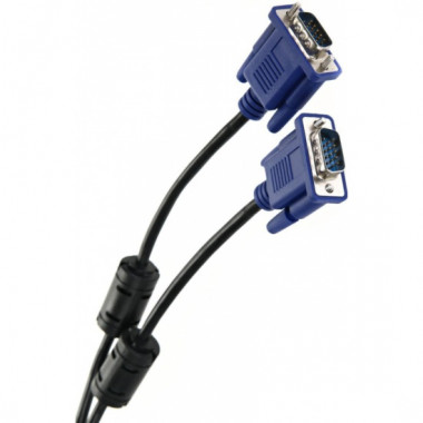 Шнур VGA-VGA   1.8м  TV-COM  2 фильтра  QCG120H-1.8M
