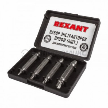 Набор экстракторов для извлечения шурупов Rexant 12-6703