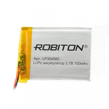 Аккумулятор Robiton 3,7V  700mAh  3х45x60мм LP304560