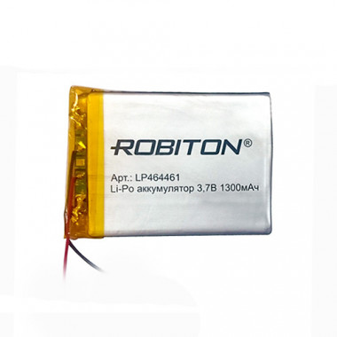 Аккумулятор Robiton 3,7V 1300mAh  5х44x61мм LP464461