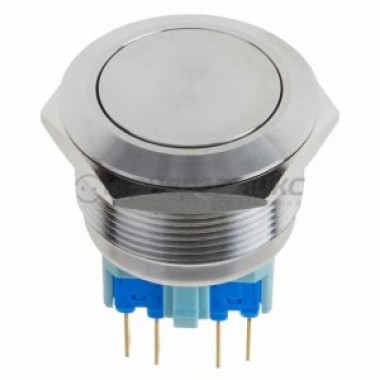 Кнопка антиванд 250V Б/Фикс Ø25 (ON)-OFF плоская  Rexant 36-3541