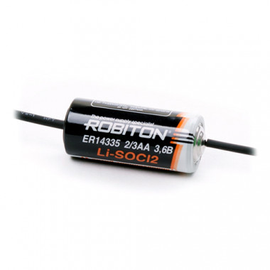 Эл-т питания Robiton 3.6V ER14335 (2/3AA) с проводом 1600mAh LiSOCl2