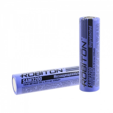 Аккумулятор Robiton 18650  3.7V 3200mAh  Li-ion без защ SAM3200 (Samsung INR18650-32E)-20+60С 17660