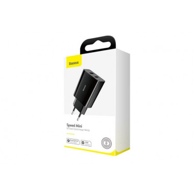 Адаптер сет. Baseus 2USB  QC 18W 3A  CCFS-V0