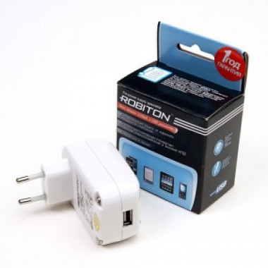Адаптер сет. Robiton USB2100/II  5V 2.1A