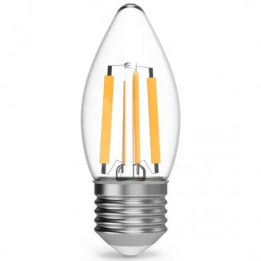 Лампа св/д Gauss Filament E27  7W (580lm) 4100K свеча 