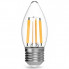 Лампа св/д Gauss Filament E27  7W (580lm) 4100K свеча 