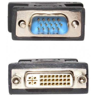 Переходник  шт.VGA -гн.DVI-i  Alencom/Premier/Rexant  5-884G.