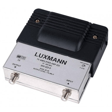 ТВ усилитель LUXMANN AMP-222 (22Дб МВ+ДМВ с рег. корпус с БП) 504-222-0