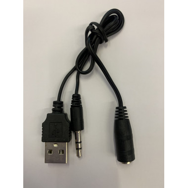 Шнур-переходник  гн.3,5ст. -шт.3,5 + шт.USB-A   ISA 