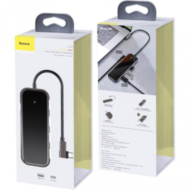 HUB Type-C  Baseus Mirror  (Type-C PD / 4xUSB3.0)  CAHUB-EZ0G