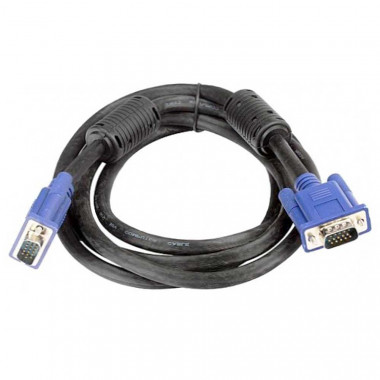 Шнур VGA-VGA   1.8м  VCOM  2 фильтра  VVG6448-1.8MO