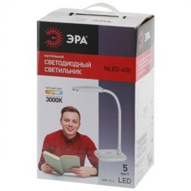 Свет-к св/д настольный Эра NLED-450  5W красный