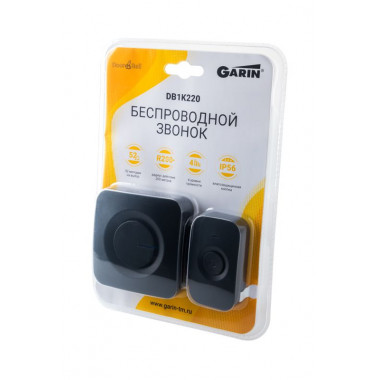 Звонок беспроводной GARIN DoorBell DB1K220 черный  220V 