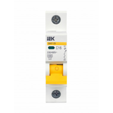 Автомат выкл IEK-10A 1P C10 BA47-29