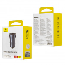 АЗУ Baseus Dual Fast Charger U+C 60W   CGJM000113