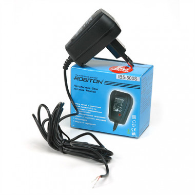 Адаптер сет. Robiton IB5-500S  5V 500mA  импульсный без штекера
