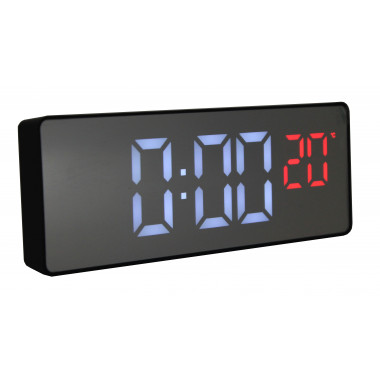 Часы X0715L чёрный-белый USB + Температура