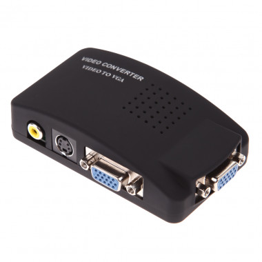 Конвертор (вход VGA  выход RCA -VGA -SVHS) H71 в коробке (A4346)...