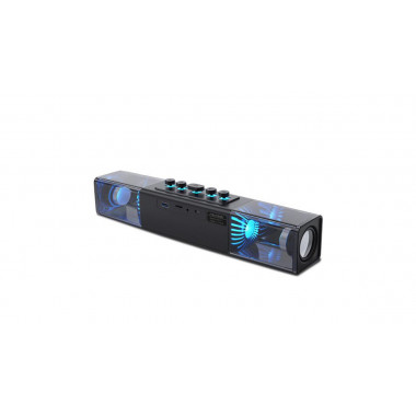 Портативная акустика Microlab MS213B, мощ: 10 Вт x2, Bluetooth, USB, TF-карта, черный