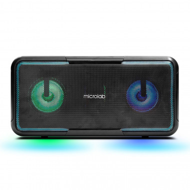 Портативная акустика Microlab BP12, мощ: 20 Вт RMS (10Вт х 2 шт.) Bluetooth USB черный