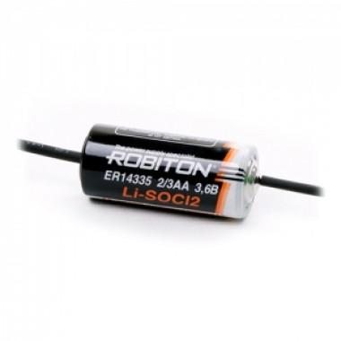 Эл-т питания Robiton 3.6V ER14335-AX (2-3AA) с проводом 1600mAh Li-ion  11620