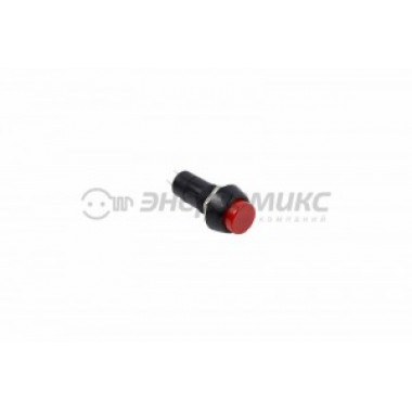Выкл-кнопка 250V 1A  (2c) On-Off Б/фикс замык красн  Rexant 30-3040  