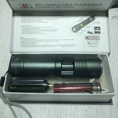 Фонарь акк. YYC-838-T6  от USB 