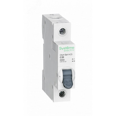 Автомат выкл Systeme electric City9 1P 20А 4,5кА х-ка C