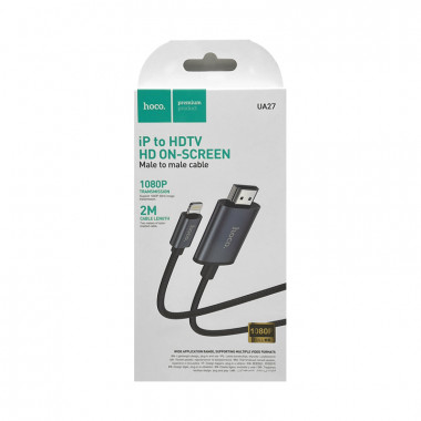Конвертор  Lightning -HDMI  Hoco UA27  2м