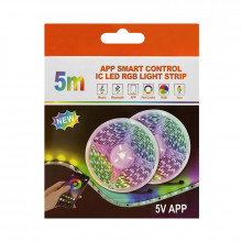 набор Лента RGB от USB 5050 30Led  5м + пульт  YD-2308-5  APP Smart Control