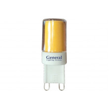 Лампа св/д General G9  7W (400lm) 2700K COB пластик  661648