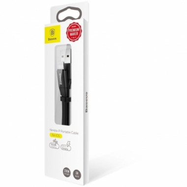 Data Cable iPhone Baseus 0,23м  Nimble 2A  CALMBJ-B01