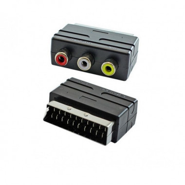 Переходник шт.SCART- гн.3RCA  Вход в scart  Perfeo A7007