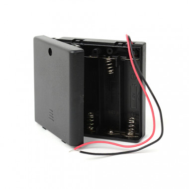 Батареечный отсек Robiton Bh4xAA/switch с выключателем  13127