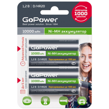 Аккумулятор GoPower R20 10000mAh